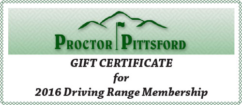 Driving Range Membership Card